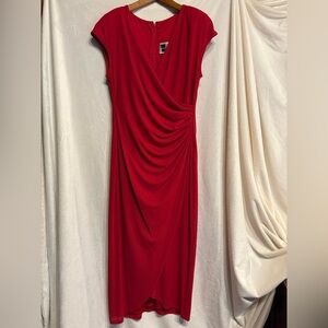 Tadashi Shoji Vibrant Red Asymmetrical Dress